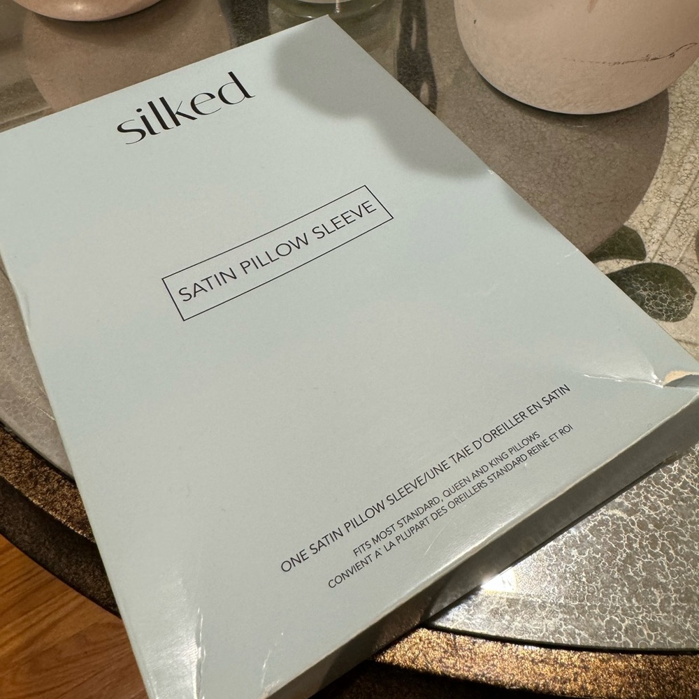 Silked. Gray Satin Pillow Sleeve (One)